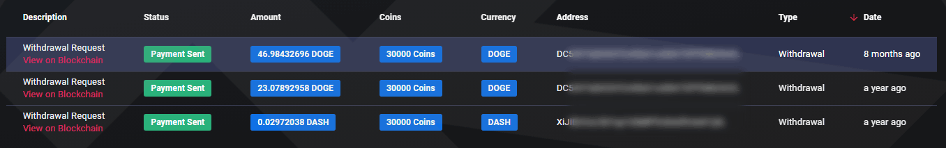 Proof of Payment Cointiply