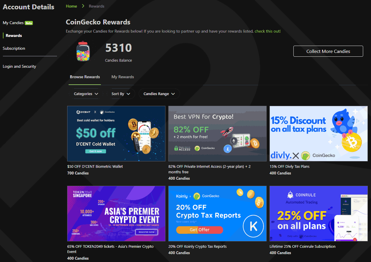 CoinGecko Rewards