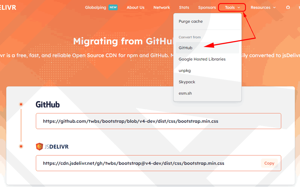 Migrating from GitHub to jsDelivr