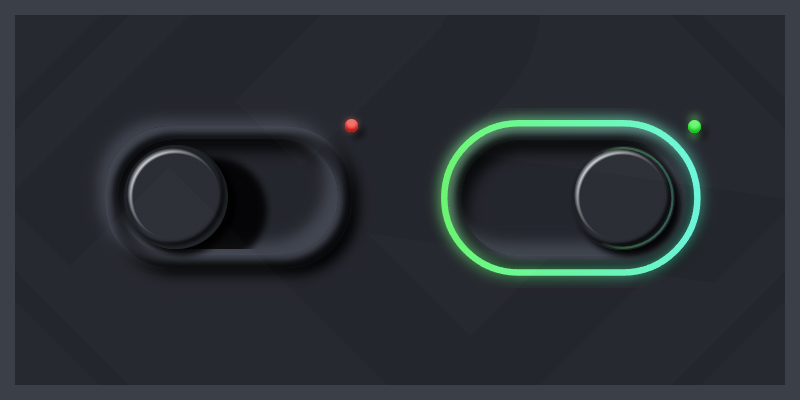 Neumorphism Effect Toggle CSS